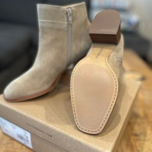 Lucky Brand tan suade booties
